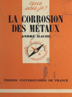 cover image of La corrosion des métaux